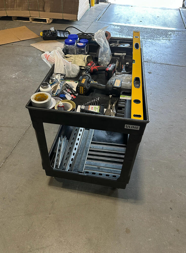 How I organized my cart