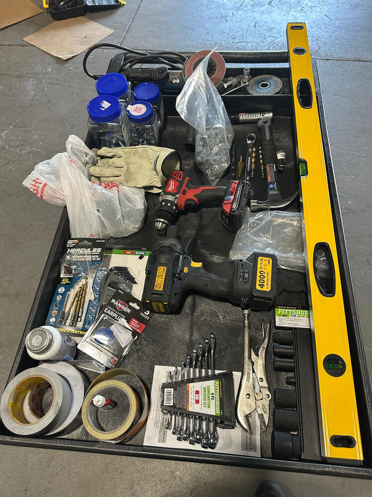 All of the tools needed (excluding ladder)